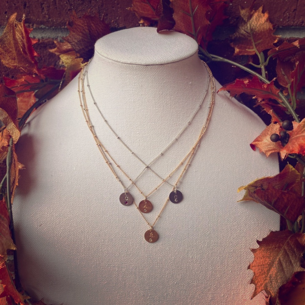 Custom initial necklace